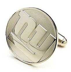 NY Giants Silver Edition Cufflinks - NFL Football Sports Themed Formal Wear