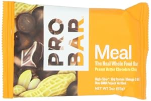 ProBar Meal Bar, Peanut Butter Chocolate Chip, 3 Ounce (Pack of 12)