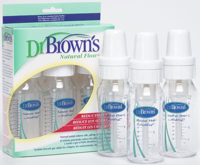 Dr. Browns 4 Ounce Natural Flow Baby Bottle, 3 Pack