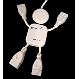 Little Flexible Man 4 Port High Speed Mini USB Hub