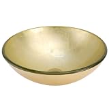 Thumbnail image for Fontaine Yellow Gold Foil Glass Vessel Sink – FSA-VS-GLD30