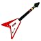 Flying V Style Wireless Rock Guitar for PS2 Guitar Hero I & II