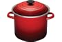 Le Creuset Enamel-on-Steel 8-Quart Covered Stockpot, Red