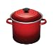 Le Creuset Enamel-on-Steel 8-Quart Covered Stockpot, Red