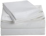 Egyptian Cotton 1000 Thread Count Oversized King Sheet Set Solid, White