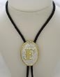 Silver/Gold Plated Monogram Letter "F" BoloTie