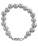 Sterling Silver Large Bead Bracelet, 7