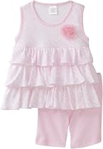 Cutie Pie Baby-girls Infant 2 Piece Ruffle Shirt and Zebra Short Set