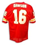 Autographed Len Dawson Kansas City Chiefs Throwback Red Jersey Inscribed SB IV MVP