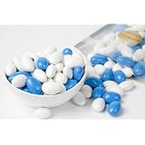 Blue and White Chocolate Covered Almonds 1 Pound Bag by SuperiorNutStore.com
