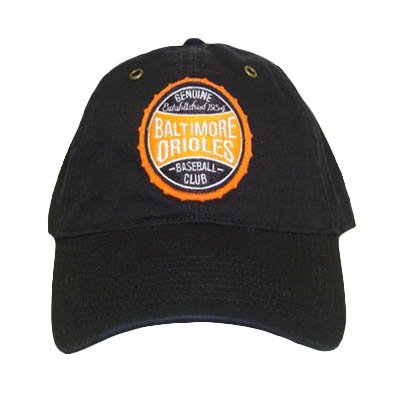 MLB BALTIMORE ORIOLES 1954 BASEBALL BLACK HAT CAP ADJ