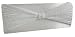 Off-White Evening Bag Clutch Beaded Ribbon Accents