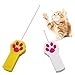 SOOKOO Pack of 2 Paw Style Cat Catch the Interactive LED Light Pointer Exercise Chaser Toy Pet Scratching Training Tool