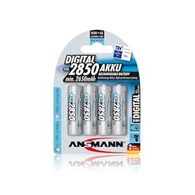Ansmann 5035092 4x AA 2850mAh Rechargable Battery NiMH Digital