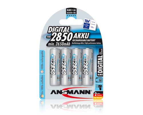 Ansmann 5035092 Mignon AA 2850mAh NiMH Akku Digital 4er Set Preisvergleich