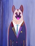 German Shepherd - POLICE DOG DETECTIVE - Fine limited edition print by Ken Bailey.