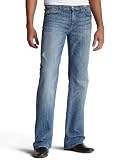 7 For All Mankind Men's Bordered Squiggle Boot Cut Jean