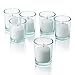 Light In The Dark White Votive Candles - Box of 12 Unscented Candles - 10 Hour Burn Time - Candles for Weddings, Parties, Spas and Decorations