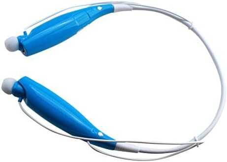 ECCPE® Universal Hv-800 Wireless Music A2dp Stereo Bluetooth Headset Universal Vibration Neckband Style Headset Earphone Headphone for Cellphones Such As Iphone, Nokia, Htc, Samsung, Lg, Moto, Pc, Ipad, PSP and so on & Enabled Bluetooth (Blue)