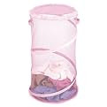 Whitmor 15" Fuzzy Hamper Pink
