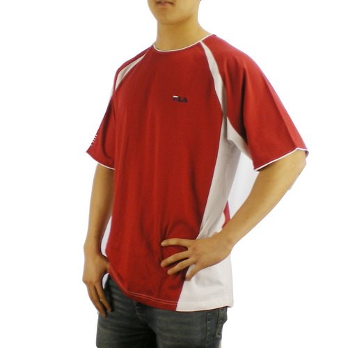 Fila Herren Leichtathletik Rote Trikot Top (Size: 