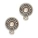 TierraCast Earring Posts, Stud Beaded Round 11mm, 1 Pair, Silver Plated Pewter