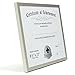 Lawrence Frames Aluminum Picture Frame, 8.5 by 11-Inch, Silver