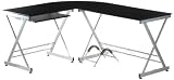 Details zu "HJH Office/Buerostuhl24 673890 Schreibtisch Easy Go, Graphit / silber"