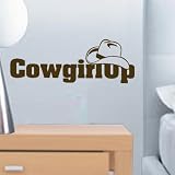 StikEez Brown CowGirl Up Wall & Window Decal