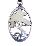 Pewter World Tree Yggdrasil Yggdrasill Pendant Norse Jewelry Necklace