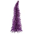 2.5' Pre-Lit Whimsical Purple Spruce Artificial Christmas Tree - Purple Lights