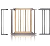 Lindam Easy Fit Wood and Metal Baby Gate with Extensions - 115cm - 122cm