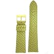 Watch Band Snake Grain Genuine Leather Easy Change Pear Green 12mm