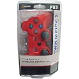 Playstation 3 PS3 Twin Shock 2.4 Ghz Wireless Controller RED