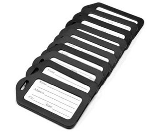 Anbana @ 10 pcs black plastic travel accessories square-shape lug…