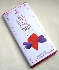 Organic Milk 37% 'Love Bug' Design Chocolate Bar
