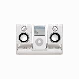 Sylvania iMode iPod Stereo Speaker Docking and Charging Base in White color (White)