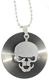 Gloria Skull, Pendant Necklaces 32mm 19, Stainless Steel Chain