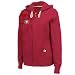 NFL San Francisco 49Ers Pure Heritage II Long Sleeve Fullzip Slub Fleece Hoodie, Bright Cardinal/Hrvst Gld/Whitee, Large