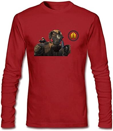 Monxin mens Personalized Call of Duty Black Ops III Long Sleeve T-shirts Red S