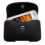 Horizontal Leather Case with Belt Clip/Loop for the HTC Harrier Smartphone