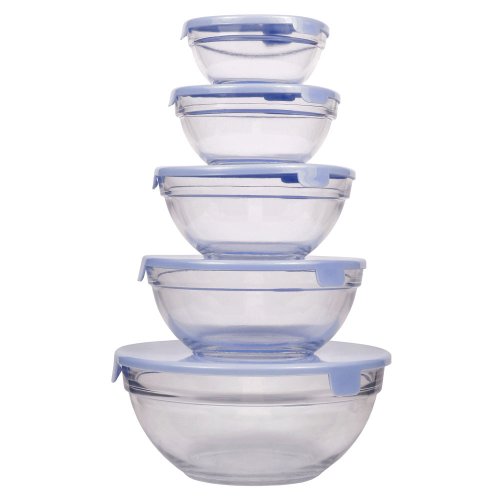 Glass Storage Bowls - Set of 5
