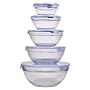 Glass Storage Bowls - Set of 5