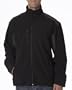 UltraClub Men's Waterproof Soft Shell Jacket - Black/Steel - X-Large