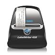DYMO LABELWRITER 450 Label Printer,(1752264), USB, PC/MAC, Printer and Software, 51 Labels Per Minute, black/silver.