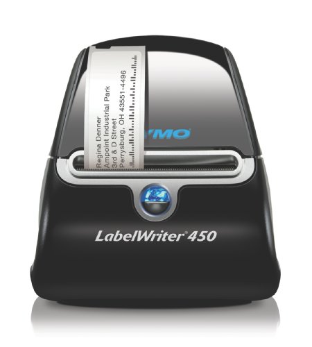 DYMO LABELWRITER 450 Label Printer, USB, PC/MAC, Printer and Software, 51 Labels per Minute, Black/Silver (1752264)