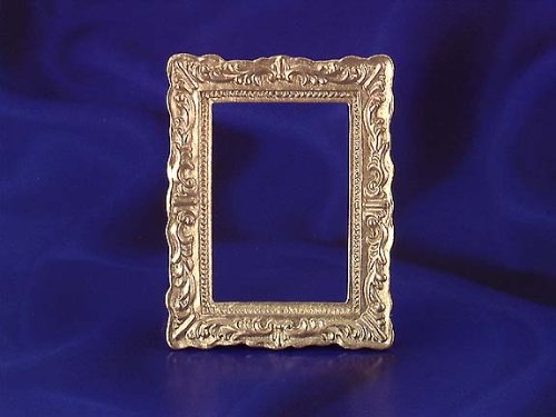 Dollhouse Miniature Antique Look Gold Frame