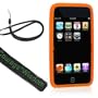 Silicone skin for ipod touch 2nd generation New iPod Touch 2G 16GB (2nd generation) (ipod touch not included), Orange + BONUS WISDOM*COURAGE NECKSTRAP