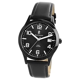 Pierre Lannier - 260C433 - Pl Collection - Montre Homme - Quartz Analogique - Cadran Noir - Bracelet Cuir Noir
