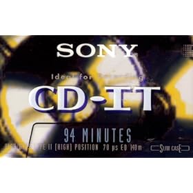 Sony CD-IT (CDit) 94 Min (Minute) High Bias Type II Slim Case Cassette Tape